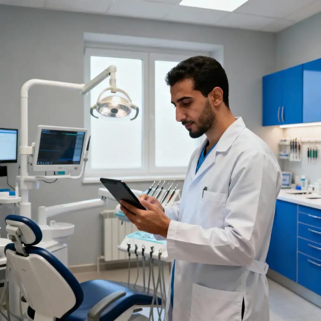 dentiste utilisant reseaux sociaux communication digitale conforme maroc