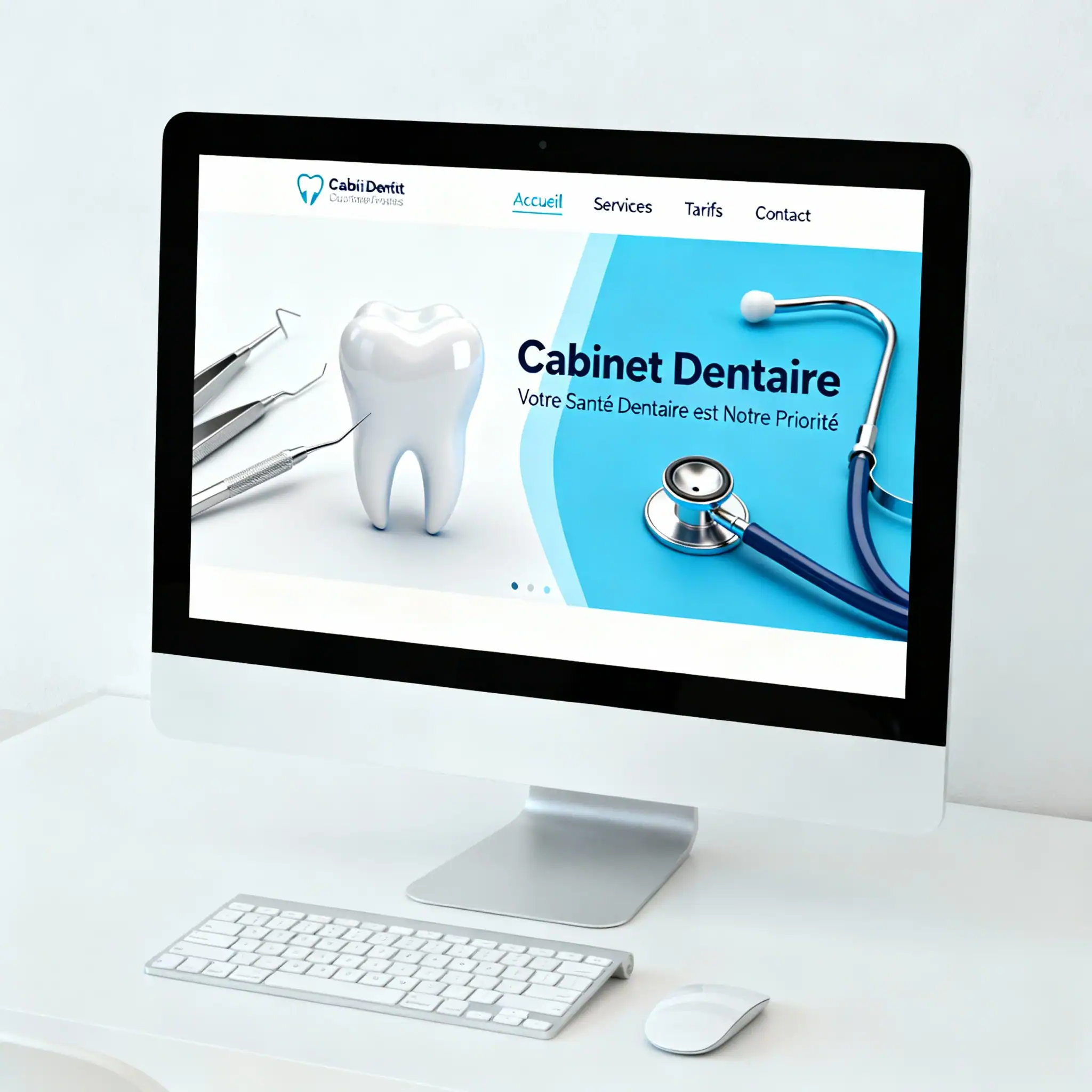 Design web médical professionnel cabinet dentiste