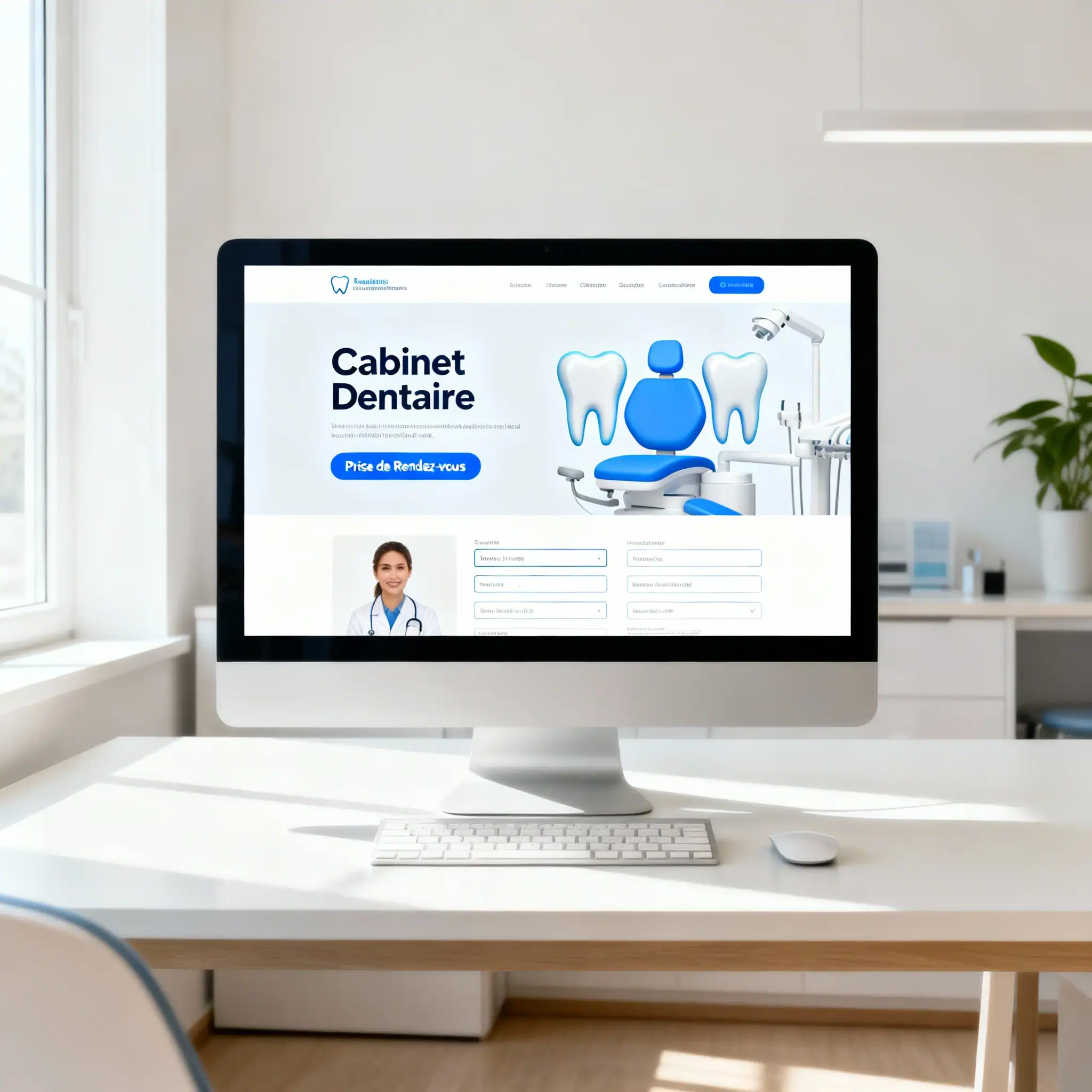design Design site web cabinet dentaire moderne service professionnel Maroc